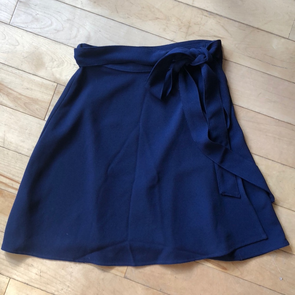 American apparel Navy blue wrap skirt